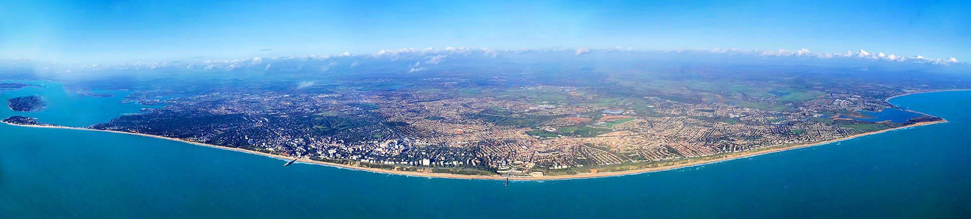 aerial image bournemouth christchurch poole
